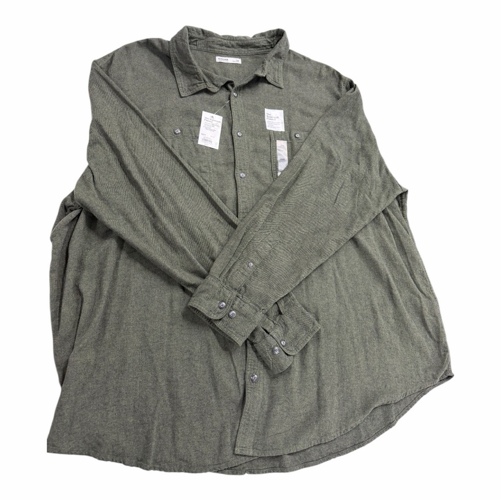 Brand new with tags Men's Green Flannel Shirt
